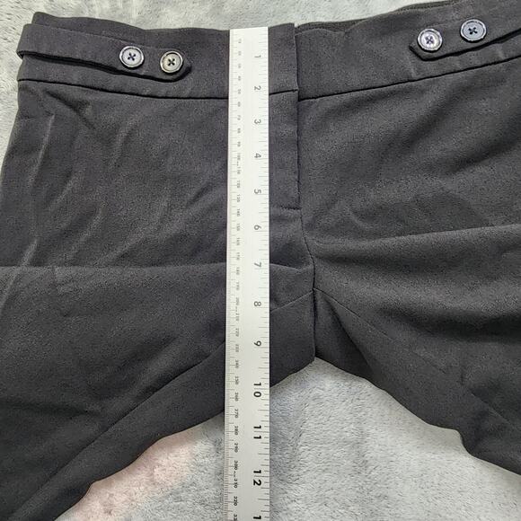 Maurices Pants Women 5/6 Black Low Rise Slim Leg Crop Capri Button Tab Waist - Picture 11 of 14
